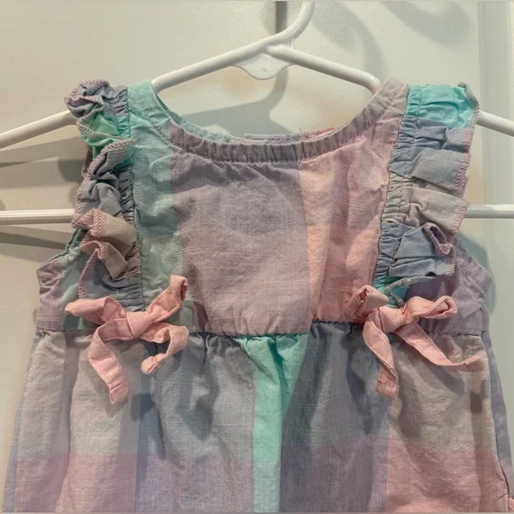Ruffle Butts Cotton Pastel Ruffle Romper - Picture 2 of 8
